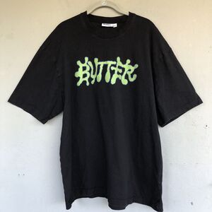 Butter Goods Skater Shirt Xl Black Logo Graphic Thick Cotton Street 90’s Y2K